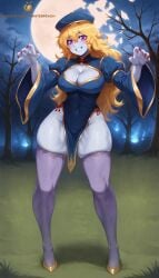 ai_generated blonde_hair costume halloween jiangshi jiangshi_costume large_breasts patreon purple_eyes rwby skimpy_clothes skimpy_costume tagme thick_thighs twistedpeach yang_xiao_long