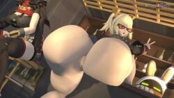 animated atomicgato big_ass bubble_butt burnice_white light-skinned_female sound source_filmmaker tagme twerking video zenless_zone_zero