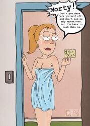 1girls asking_for_it asking_for_sex bath_towel brother_and_sister brother_and_sister_(lore) canon canon_couple canonical_sex comic comic_page comic_panel demanding_sex drunk drunk_bubble drunk_female family_sex female fucking incest morty_smith naked_female nude_female rick_and_morty rick_and_morty summer_smith sexual_favor sister speech_bubble summer_smith sweating sweating_female teenage_girl teenager the_hobbit_artist thehobbitartist vaginal_penetration younger_female