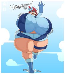 1female 1girls 2d alternate_breast_size big_breasts breasts_bigger_than_head female female_only huge_breasts human human_only hyper hyper_breasts hyper_thighs light-skinned_female light_skin nintendo pokemon pokemon_bw skyla_(pokemon) solo solo_female tagme takano_(artist) thick thick_ass thick_thighs thighs twitter_link wide_hips