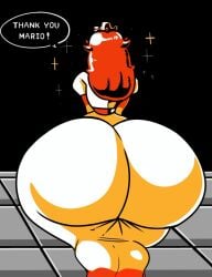 1girls ass big_ass huge_ass mario_(series) princess_peach princess_toadstool schnauzercito super_mario_bros.