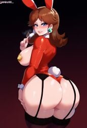 ai_generated bunnysuit civitai princess_raisy_(ai) tagme thiccwithaq_(ai_style)