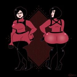 1girls ada_wong asian asian_female ass big_ass black_hair breasts bubble_butt clothing dat_ass fat_ass female female_only huge_ass ineptoutcast large_ass looking_at_viewer looking_back png resident_evil resident_evil_4 resident_evil_4_remake solo thick_ass thick_thighs wide_hips