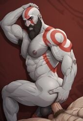 ai_generated anal bald_male bald_man bara beard biceps big_penis big_sub_small_top body_hair daddy_penetrated dutch_angle e facial_hair from_behind gay god_of_war grabbing hairy hairy_balls huge_cock juicy_bara kratos looking_at_viewer male male/male male_nipples male_only male_penetrated male_penetrating male_penetrating_male mature mature_male muscular muscular_arms muscular_ass muscular_bottom muscular_legs muscular_male muscular_thighs navel navel_hair nude offering offering_to_viewer old_man pecs penis pubic_hair showing_off showing_penis small_top_big_bottom spread_legs