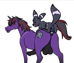 absurd_res alpha_channel anal animal_genitalia animal_penis anus ass backsack balls blush cutie_mark duo eeveelution equid equine equine_genitalia equine_penis erection fan_character feral feral_on_feral generation_2_pokemon genitals hasbro hi_res horn knot looking_back luca_(ponylucario) male male/male mammal my_little_pony mythological_creature mythological_equine mythology nintendo otchakun penis pokemon pokemon_(species) size_difference slimshod smile standing umbreon unicorn