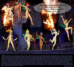 7girls cornelia_hale disney elyon_brown fairy fairy_wings female hay_lin irma_lair jpg multiple_girls nipples orube pussy rebecca_rudolph sword taranee_cook text w.i.t.c.h. will_vandom wings