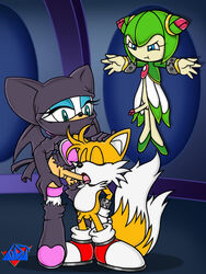 2d cosmo_the_seedrian cuckquean fur furry_tail futa_on_male futanari intersex miles_tails_prower mobian mobian_(species) mobian_bat multiple_tails oral rouge_the_bat seedrian sega sonic_(series) sonic_adventure_2 sonic_the_hedgehog_(series) sonic_x spy_rouge straight_hair tail wdj