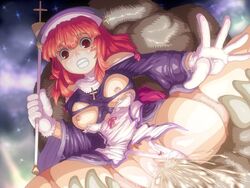 cum cum_inside la_pucelle_tactics monster nippon_ichi priere red_eyes red_hair torn_clothes