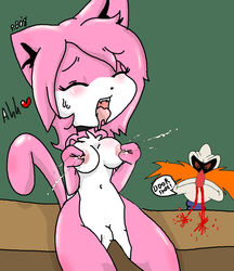 aeris dr_robotnik female perverted_bunny sonic_(series) straight_hair vg_cats webcomic