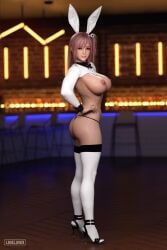 3d busty dead_or_alive female female_focus female_only honoka_(doa) hourglass_figure loveluv69 milf nude nude_female nudity pinup pinup_pose tagme wide_hips