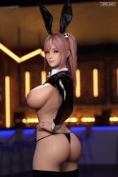 3d busty dead_or_alive female female_focus female_only honoka_(doa) hourglass_figure loveluv69 milf nude nude_female nudity pinup pinup_pose tagme wide_hips