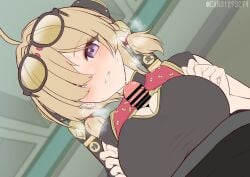 big_breasts big_penis blonde_hair blush can31293274 censored color drawing heat horny_female male_pov mihoyo npc paizuri pleasure_face sweat sweety_(zenless_zone_zero) titjob veiny_penis wip wise_(zenless_zone_zero) zenless_zone_zero