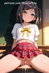 adorable ai_generated ass beautiful beauty belly belly_button black_hair blue_eyes blush blushing_at_viewer breasts cute cute_face embarrassed embarrassed_nude_female female girl girly hentai_ouji_to_warawanai_neko human long_hair looking_at_viewer love maellepetite naked nude nude_female petite petite_body petite_breasts petite_female pose pussy ribbon school school_uniform schoolgirl schoolgirl_uniform shy skirt small_breasts tsutsukakushi_tsukiko vagina