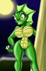 1girls anthro anthrofied aquatic ass bare_shoulders belly big_ass big_breasts big_butt big_lips breasts butt chadrocco completely_nude creature_from_the_black_lagoon eyebrows eyelashes featureless_breasts female female_only fins fishman fishwoman front_view full_moon genderswap gill-man gills green_lips green_skin halloween hand_on_hip hips huge_breasts humanoid large_ass large_breasts large_butt lips looking_at_viewer monster monster_girl moon naked night no_nipples nude nude_female nudity pose posing seductive simple_background smile smiling smiling_at_viewer solo solo_female standing thick thick_ass thick_thighs thighs voluptuous wide_hips yellow_eyes yellow_skin