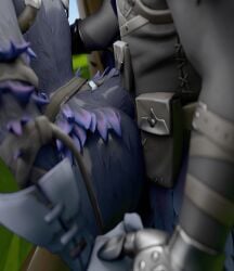 backshots bear close-up duo fortnite furry hiding penis_in_pussy raven_(fortnite) raven_team_leader