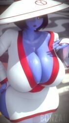 1girls animated big_breasts bonzai3d huge_breasts tagme tau video warhammer_(franchise)
