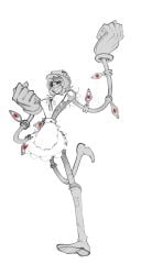aged_up big_breasts guma maid_apron nsfw peacock_(skullgirls) porn self_upload sharp_teeth skullgirls