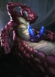 2_penises animal_genitalia animal_penis apode crius diphallia diphallism draconcopode first_person_view genitals hemipenes hi_res legless male multi_arm multi_genitalia multi_limb multi_penis muscular muscular_male myneonone naga overweight penis reptile scales scalie serpentine snake solo