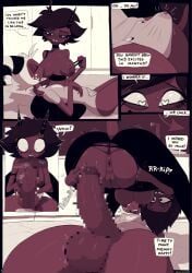 <3_eyes absurd_res anus ass baby_clothing balls big_penis black_hair bodily_fluids brain_damage breast_play breast_sucking breasts bulge censored censored_penis clothed clothing comic demon demon_girl dialogue dracreloaded duo english_text erection erection_under_clothing female foreskin freckles genital_fluids genitals hair heart helluva_boss hi_res highres horn huge_cock humanoid husband_and_wife imminent_sex imminent_vaginal imp leaking_precum male male/female married_couple mental_regression millie_(helluva_boss) mosaic_censoring moxxie_(helluva_boss) nipple_fetish nipple_play nipple_suck oh_god_why oh_no oh_shit onomatopoeia page_5 page_number partially_clothed partially_retracted_foreskin penis pent_up precum precum_through_clothing presenting presenting_anus presenting_hindquarters pussy retracted_foreskin ripping scar snuff sound_effects speech_bubble sucking surgical_suture tagme text torn_clothing uncensored_pussy uncensored_vagina uncircumcised undressing wet wet_clothing white_freckles white_hair wide_eyed