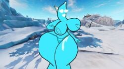 banana female female_only fortnite fruit_humanoid huge_ass huge_breasts malhare_(artist) peely smile