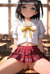 adorable ai_generated ass beautiful beauty belly belly_button black_hair blue_eyes blush blush blushing_at_viewer breasts cute cute_face embarrassed embarrassed_nude_female female girl girly hentai_ouji_to_warawanai_neko human long_hair looking_at_viewer love maellepetite naked nude nude_female petite petite_body petite_breasts petite_female pose pussy ribbon school school_uniform schoolgirl schoolgirl_uniform shy skirt small_breasts tsutsukakushi_tsukiko vagina