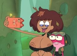amphibia anne_boonchuy huge_ass huge_breasts useless_clothing