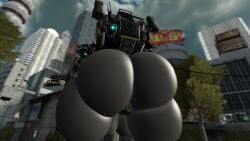 3d back_view battery big_ass big_balls big_penis buttplug giant_ass giant_balls giant_penis holding_weapon huge_ass huge_balls huge_cock josh-u4 male male_only mecha object_in_ass pov source_filmmaker titanfall titanfall_2 tone_(titanfall) weapon