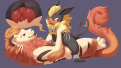 16:9 1boy 1girls 2019 3_toes alternate_color anklet arcanine black_fur black_nose black_stripes brown_fur canine claws clitoris cowgirl_position duo eeveelution eye_contact feet feline female female_on_top female_penetrated feral feral_on_feral flareon fur furry fusion grey_background grey_claws grey_nose half-closed_eyes hi_res houndour huge_penis hybrid interspecies jewelry knot larger_male lying male male_penetrating nintendo nude on_back on_top open_mouth orange_fur original_character pata paws penetration penis persian pokemon pokemon_(species) pokemon_gsc pokemon_rgby pussy pussy_juice red_eyes riding sex simple_background size_difference smaller_female smile stripes tail thick_thighs toes tongue tuft vaginal_penetration video_games wide_hips yellow_fur