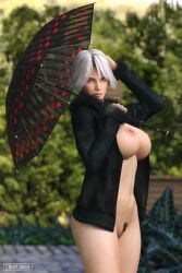 3d busty christie_(doa) dead_or_alive female female_focus female_only hourglass_figure loveluv69 milf nude nude_female nudity pinup pinup_pose tagme wide_hips
