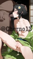 after_sex after_vaginal ai_assisted ai_generated araragi_tsukihi artist_signature blowjob cherno13 cum_drip cum_in_mouth cum_leaking deepthroat digital_drawing_(artwork) digital_media_(artwork) explosive_orgasm exposed_nipples exposed_pussy face_fucking fellatio looking_up monogatari_(series) oral_creampie oral_insertion orgasm_control passionate passionate_fellatio self_upload sensual sexy sexy_body sexy_pose showing_breasts showing_pussy spread_legs sucking_penis teasing