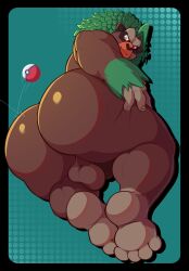 2025 absurd_res anthro ass backsack balls barazoku beetleartz bent_over big_balls big_butt big_muscles bite biting_lip biting_own_lip black_border border bubble_butt feet fur generation_8_pokemon genitals green_background hair hand_on_leg hand_on_thigh hi_res huge_balls huge_butt huge_muscles kneeling leaf leaf_hair looking_back male motion_lines muscular muscular_anthro muscular_male nails nintendo nude plant plant_hair pokeball pokemon pokemon_(species) presenting presenting_hindquarters pseudo_hair rear_view rillaboom saggy_balls seductive self_bite shadow simple_background smile soles solo squish thick_arms thick_thighs thigh_squish throwing throwing_object tuft uneven_balls