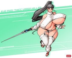 1girls andro-eidos ass_bigger_than_head big_ass big_breasts big_thighs breasts breasts_bigger_than_head bursting_breasts curvaceous curvy curvy_figure cyborg digital_media_(artwork) eve_(stellar_blade) female gynoid hips hourglass_figure huge_thighs humanoid large_ass large_thighs legs light-skinned_female light_skin mature mature_female shift_up slim_waist stellar_blade thick thick_hips thick_legs thick_thighs thighs thighs_bigger_than_head voluptuous waist wide_hips witchking00