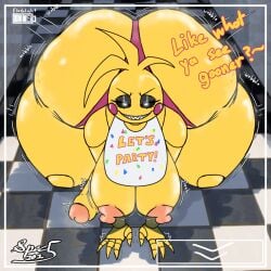 2025 all_fours animatronic areola artist_name ass avian beakless bib big_areola big_breasts big_butt big_nipples big_penis bird black_sclera blonde_hair blush blush_stickers breasts camera_view cellulite chicken clothing english_text eyelashes first_person_view five_nights_at_freddy's five_nights_at_freddy's_2 galliform gallus_(genus) genitals glowing glowing_eyes gynomorph hair head_tuft hi_res huge_breasts huge_butt huge_cock huge_thighs humanoid_genitalia humanoid_penis hyper hyper_butt hyper_thighs intersex machine narrowed_eyes nipples noseless onomatopoeia panties penis phasianid pink_areola pink_clothing pink_nipples pink_panties pink_underwear robot rosy_cheeks scottgames signature solo sound_effects spectatostudios text thick_thighs toy_chica_(fnaf) tuft underwear watermark white_eyes yellow_body