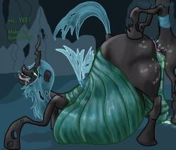 bbw breed breeding broodmother changeling_(mlp) cum cum_in_pussy equine fucked horse hyper_genitalia hyper_pussy mare my_little_pony pregnant queen_chrysalis_(mlp) sex