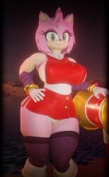 amy_rose amy_rose_(boom) amy_rose_(reivene3d) big_ass big_boobies big_breasts big_butt big_thighs big_titties bracelets busty busty_female curvaceous_female curvy curvy_female curvy_hips eyelashes gloves green_eyes hedgehog_ears hedgehog_girl hedgehog_humanoid large_breasts muscular_anthro muscular_female panties piko_piko_hammer pink_eyeshadow red_dress reivene3d sega sonic_(series) sonic_the_hedgehog_(series) stockings thick_ass thick_butt thick_hips thick_thighs thin_waist voluptuous voluptuous_anthro voluptuous_female white_panties wide_hips wide_thighs