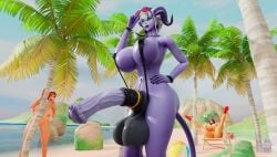 1futa 2girls 3d 3d_(artwork) 3d_model 3d_render alternate_version_at_source alternate_version_available background_characters beach beach_ball big_balls big_breasts big_penis blizzard_entertainment blood_elf blue_eyes cock_ring dark-skinned_futa draenei draenei_futa equine_penis fingering_self futanari glasses hands_on_hips horns horsecock horsecock_futa huge_balls huge_breasts huge_cock human_(warcraft) large_breasts large_penis looking_at_viewer masturbation misol moonlinda original_characters palm_tree presenting_penis shaman_(warcraft) skimpy_bikini skimpy_outfit spiked_bracelet summer surprised surprised_expression tail world_of_warcraft wow