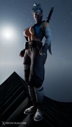 abs athletic_female breasts female_ninja fit_female fortnite kuno_(fortnite) kunoichi ninja