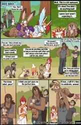absurd_res amber_(fuf) anthro bandicoot black_body black_fur blue_body blue_fur blush bodily_fluids brown_body brown_eyes brown_fur brown_hair canid canine carlos_(fuf) clothing comic cum cunnilingus dan_(fuf) dialogue dipstick_ears dipstick_tail dress ear_markings elemental_creature elliot_(fuf) english_text feet female female/female fennec_fox feral fingerless_(marking) flint_(fuf) fox fuf fur genital_fluids genitals green_hair group hair hi_res human inner_ear_fluff kyra_(fuf) liam_(fuf) male male/female mammal markings marsupial mouse multicolored_ears murid murine mustelid musteline open_mouth oral orgasm outside pawpads penis pink_pawpads plant purple_body purple_fur rat red_eyes red_hair reptile rita_(fuf) rodent scalie sex shrub snake tail tail_markings tesla_(fuf) text toeless_(marking) tongue tongue_out true_fox true_musteline tuft vaginal_penetration weasel yellow_body yellow_fur