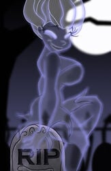 chadrocco female ghost gravestone graveyard halloween monster monster_girl transparent