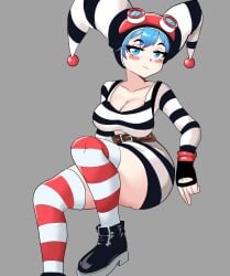 big_breasts big_breasts big_butt big_thighs big_titties character_request christmas clothing curvaceous curvaceous_female curvaceous_figure curvy curvy_figure curvy_hips cyan_hair female female_focus female_only hatzuhatzu pepsi thigh_highs wiwichus