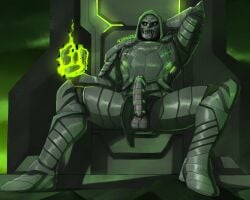 5_fingers acekhoexo armor armored_male armpits arms_up balls big_penis bodily_fluids clothed clothing digital_media_(artwork) doctor_doom doombot_(fortnite) epic_games erection faceless_male fortnite genitals glowing_eyes glowing_penis gray_balls gray_body gray_glans gray_penis green_armor green_eyes green_markings helmet highres hood huge_cock humanoid humanoid_genitalia humanoid_penis looking_at_viewer magic male male_only marvel marvel_comics mask masked masked_men muscular muscular_male nude nude_male penis robot robot_eyes robot_humanoid signature solo solo_male victor_von_doom warrior