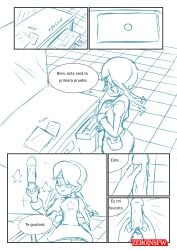 annie_(skullgirls) dildo doujin female human manga_page skullgirls spanish spanish_dialogue spanish_text video_games wip zerohe_art_blue