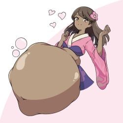 blueb140 furisode_girl_(pokemon) furisode_girl_blossom furisode_girl_shione pokemon tagme vore vore_belly