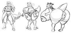 1girls anthro anthrofied anus ashwolves5 ass bent_over big_anus breast_expansion breasts chubby clothed female female_only gastropod goodra high_heels huge_ass hyper hyper_breasts hyper_pussy mollusk monochrome nintendo original_character pokémon_(species) pokemon pokemon_(species) pokemon_xy pussy scalie sequence sketch slug solo tail thick_thighs torn_clothes transformation video_games wide_hips
