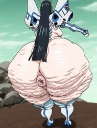 ai_generated anus asian asian_female ass big_ass big_breasts black_hair bottom_heavy bubble_butt cellulite cellulitis dumptruck_ass enormous_ass fat_ass female gigantic_ass huge_ass junketsu kill_la_kill kiryuuin_satsuki large_ass long_hair pale_skin_female penetration penis pointer_warrior_ai thick_ass