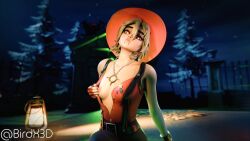 1girls 3d 3d_(artwork) 3d_render arm_support arms_behind_back birdx3d blonde_female blonde_hair breast_grab breast_squeeze breasts breasts_out female fortnite fortnite:_battle_royale hat joni_(fortnite) joni_the_scarlet_(fortnite) lantern looking_at_viewer looking_pleasured neck necklace night petite petite_body petite_female petite_girl piercing piercings red_eyes short_hair sitting sitting_down sitting_on_floor