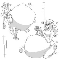 blueb140 pokemon tagme uncolored viola_(pokemon) vore vore_belly