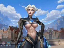 1girls ai ai_assisted ai_edit ass big_breasts breasts camille_ferros child_bearing_hips covered_nipples curvaceous curvaceous_ass curvaceous_body curvaceous_female curvaceous_figure curvaceous_hips curvaceous_thighs curvy curvy_body curvy_female curvy_figure curvy_hips curvy_thighs cyborg dizelxl edit edited edited_screencap female female_focus female_only hips large_breasts league_of_legends league_of_legends:_wild_rift riot_games screencap thick thick_hips thick_legs waifu white_hair wide_hips wild_rift