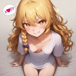 ai_generated down_angle horny_female marisa_kirisame petite requesting_sex small_breasts thigh_gap touhou