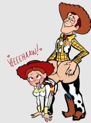 1boy 1girls ahegao ahegao_face all_fours ass ass_focus big_ass blush blushing_female breasts brown_eyes brown_hair brown_hat cheating cheating_(relationship) cheating_boyfriend cheating_female cheating_girlfriend clothed_sex couple cowboy cowgirl disney doggy_style doll duo duo_focus enjoying fat_ass female female_focus female_penetrated flushed flushed_face from_behind from_behind_position grabbing_ass grabbing_from_behind green_eyes hands_on_ass hands_on_ground hat heart heart-shaped_pupils hearts_in_eyes jessie_(toy_story) jokro legs long_hair love loving male male/female male_penetrating male_penetrating_female penetration penetration_from_behind penis_in_ass penis_inside pixar plump_ass red_hat reddish_hair saliva saliva_on_tongue sex sex_from_behind sheriff sheriff_badge short_hair standing standing_doggy_style standing_sex straight teeth thick_thighs thighs tongue tongue_out toy toy_story toy_story_2 voluptuous voluptuous_female wide_hips woody_pride